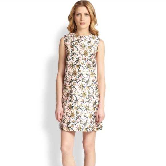 Tory Burch Esmeralda Silk Floral Dress, sz: 2 - Picture 7 of 8